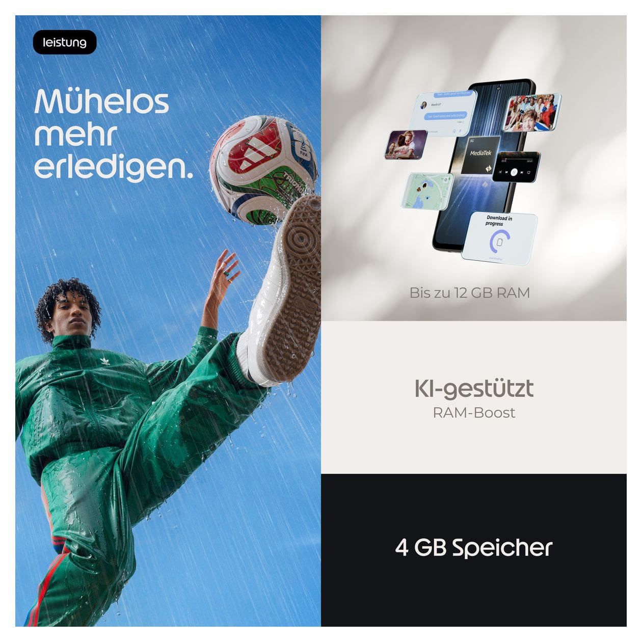 Moto G37 128 GB 5G Smartphone 16,9 cm (6.67 Zoll) Android 50 MP Einzelne Kamera Kamera Dual Sim WiFi 5 (PANTONE Impenetrable) 