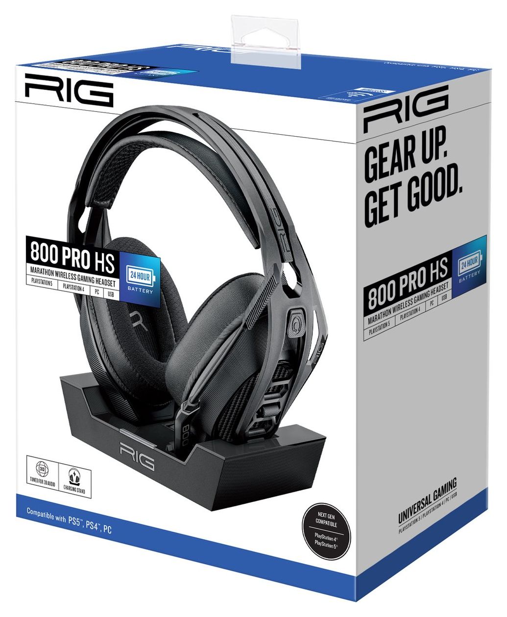 RIG800 Pro HS Over Ear Kopfhörer kabellos 24 h Laufzeit  (Schwarz) 
