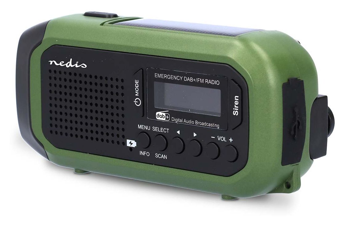 Notfallradio DAB+, FM Radio Tragbar  (Schwarz, Grün) 