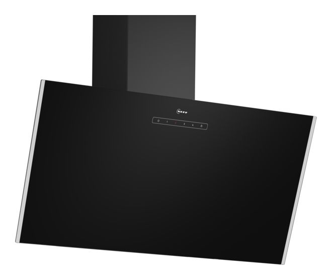 D83IDK1S0 Abluft Dunstabzugshaube/Esse Wand 80 cm (Schwarz) 