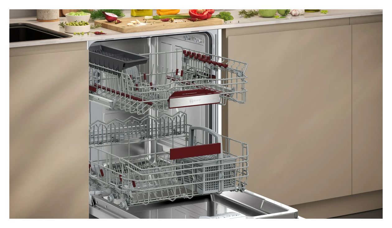 N50 S145EBS04D 60 cm Geschirrspüler teilintegriert (ohne Front) Sehr leise 13 Maßgedecke aquaStop Funktion Wärmetauscher 
