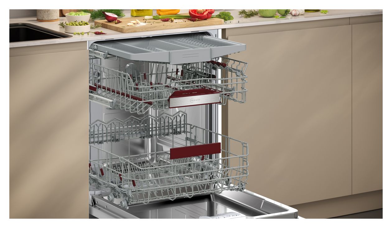 N50 S145ECS15E 60 cm Geschirrspüler teilintegriert (ohne Front) Sehr leise 14 Maßgedecke aquaStop Funktion Wärmetauscher 