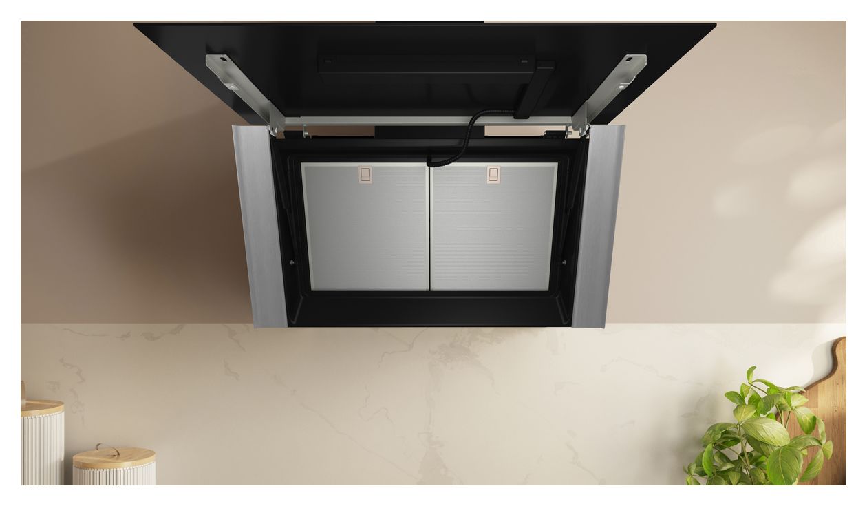 N90 D98IPT2S0 Abluft/Umluft Dunstabzugshaube/Esse Wand (Schwarz) 
