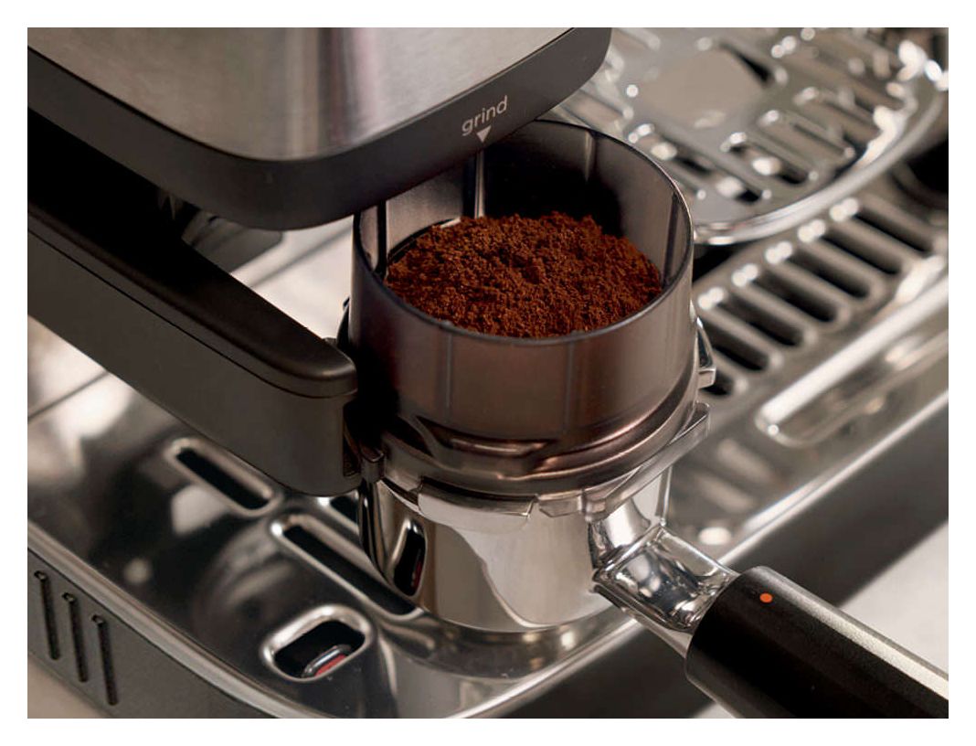 ES301EU Luxe Café Mini Siebträger Kaffeemaschine 1650 W  (Schwarz) 