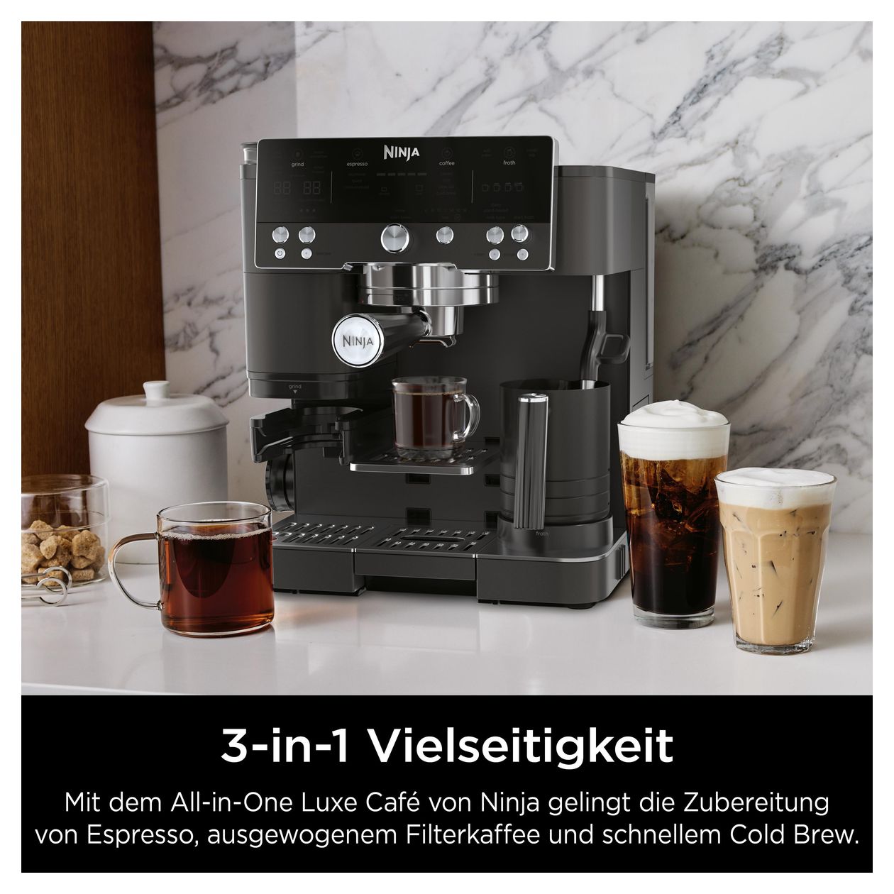 ES601EU Siebträger Kaffeemaschine 1650 W  (Schwarz, Edelstahl) 