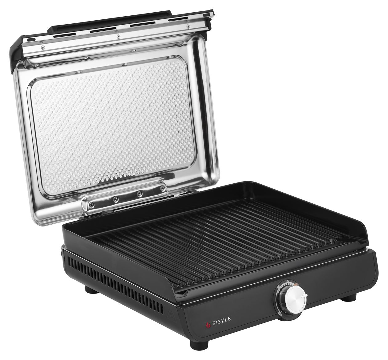 GR101EU Sizzle Grillplatte + Plancha 1 Zone(n) 1450 W mit 233 x 355 mm Fläche  (Schwarz) 