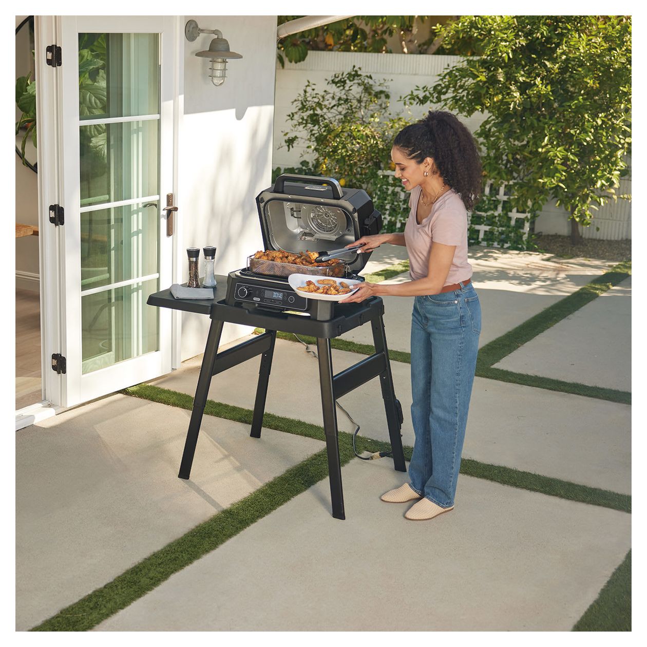 OG850EU Woodfire Pro XL Outdoor Grill und Smoker 1 Zone(n) 1700 W  (Schwarz, Grau) 