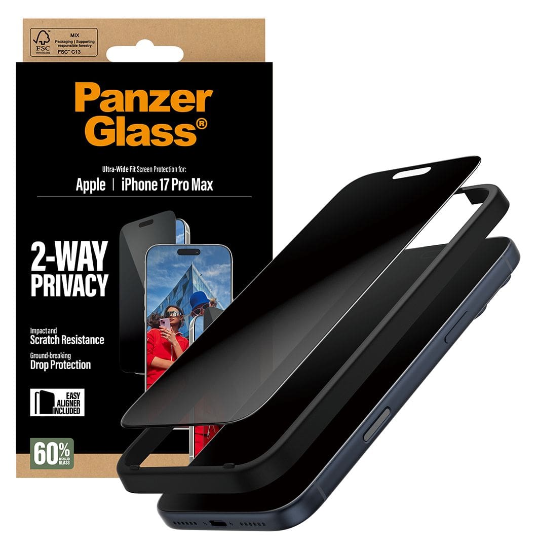 2-Way Privacy Klare Bildschirmschutzfolie gehärtetes Glas für Apple iPhone 17 Pro Max 