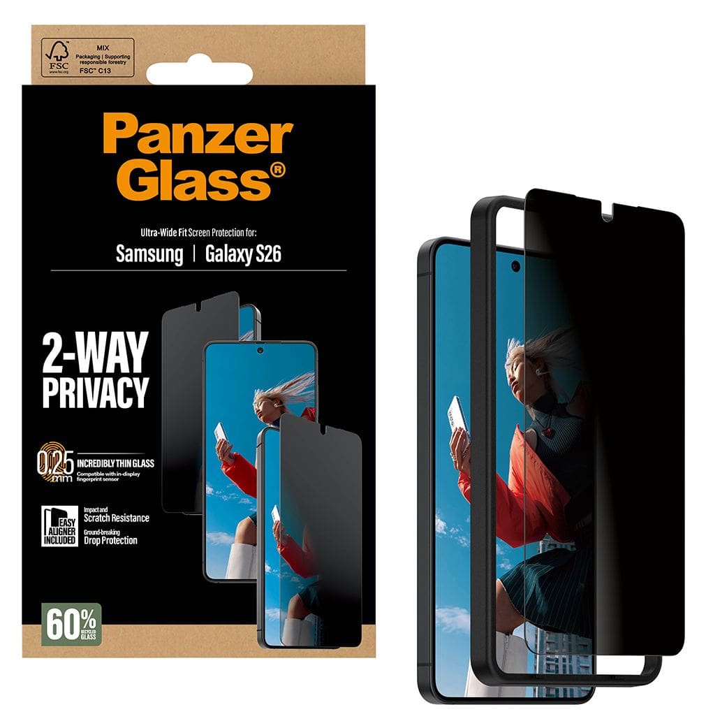 2-Way Privacy Klare Bildschirmschutzfolie Kunststoff für Samsung Galaxy S26 
