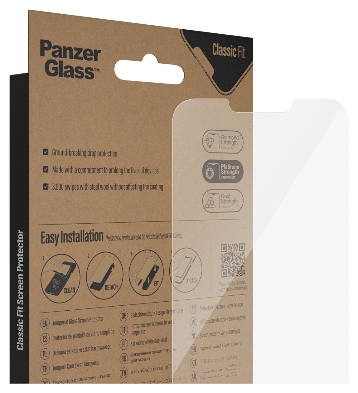 2769 Screen Protector Klare Bildschirmschutzfolie Gehärtetes Glas, Polyethylenterephthalat, Silikon für  Apple iPhone 14 Plus, iPhone 13 Pro Max Kratzresistent, Schockresistent 