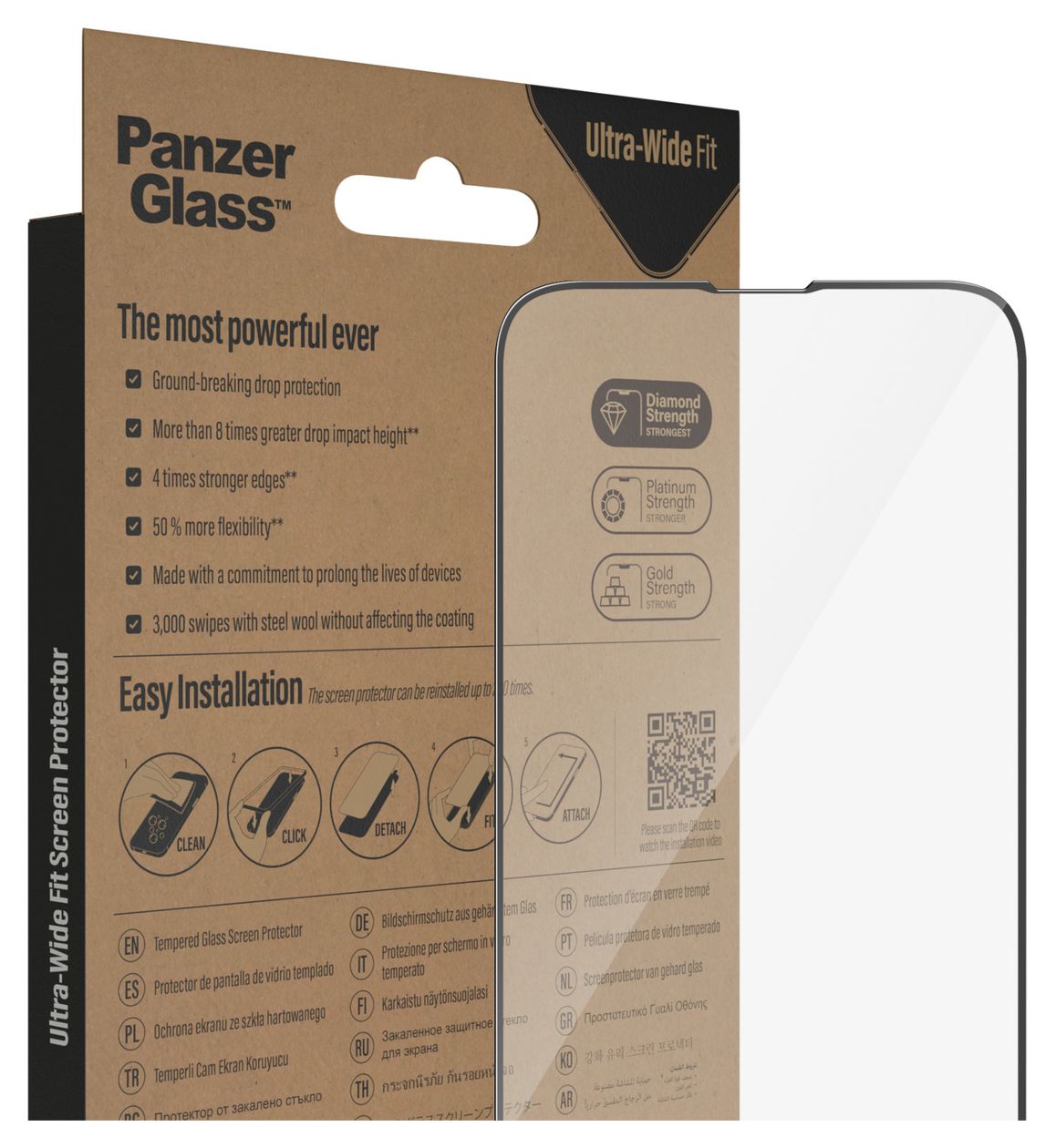 2783 Screen Protector Klare Bildschirmschutzfolie Gehärtetes Glas, Polyethylenterephthalat, Silikon für  Apple iPhone 14, iPhone 13, iPhone 13 Pro Kratzresistent, Schockresistent 