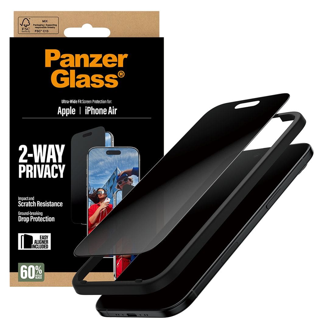 74944 2-Way Privacy Klare Bildschirmschutzfolie Gehärtetes Glas, Polyethylenterephthalat, Silikon für  Apple Apple - iPhone Air Kratzresistent, Schockresistent 
