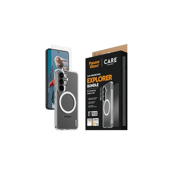 CR12957 3-in-1 Bundle Samsung Galaxy S26 Cover für Samsung Galaxy S26  (Transparent) 