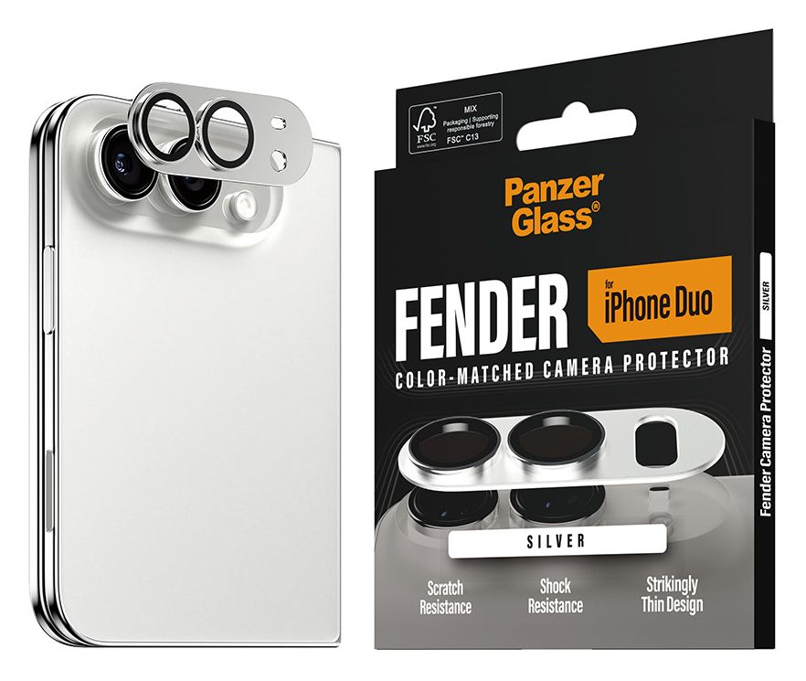 Fender Kameraobjektivschutz Silikon für Apple iPhone Duo 