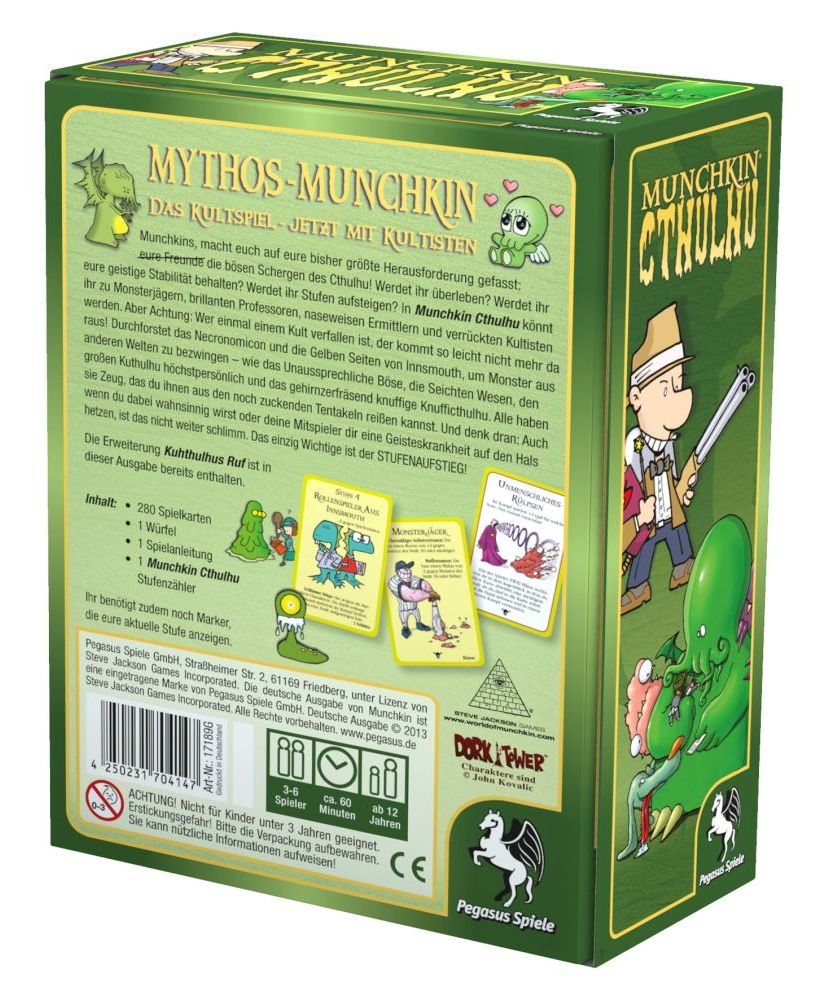 17189G Munchkin Cthulhu 1+2 Brettspiel-Erweiterung bis zu 6 Spielern ab 12 Jahr(e) 