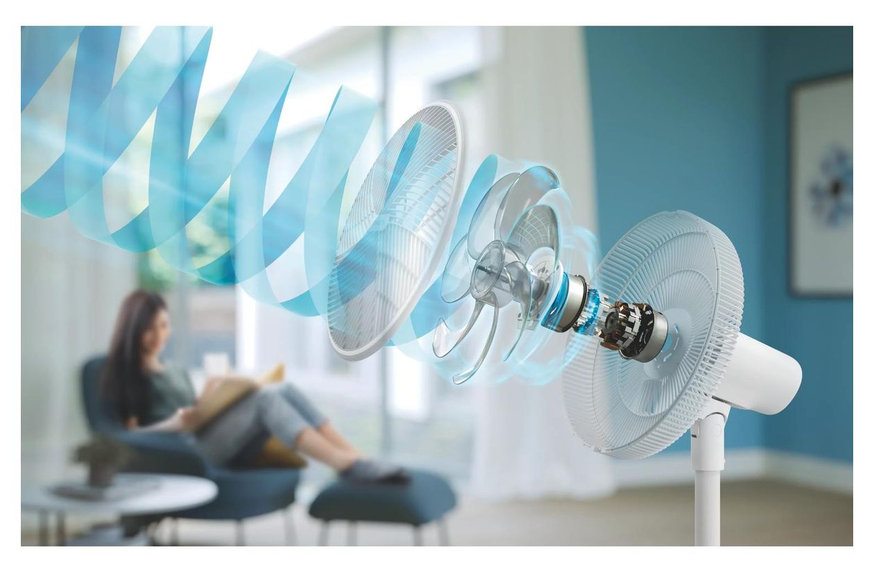 2000 Series CX2550/00 2562 m³/h Ventilator Stand neigbar 46 dB  (Grau) 