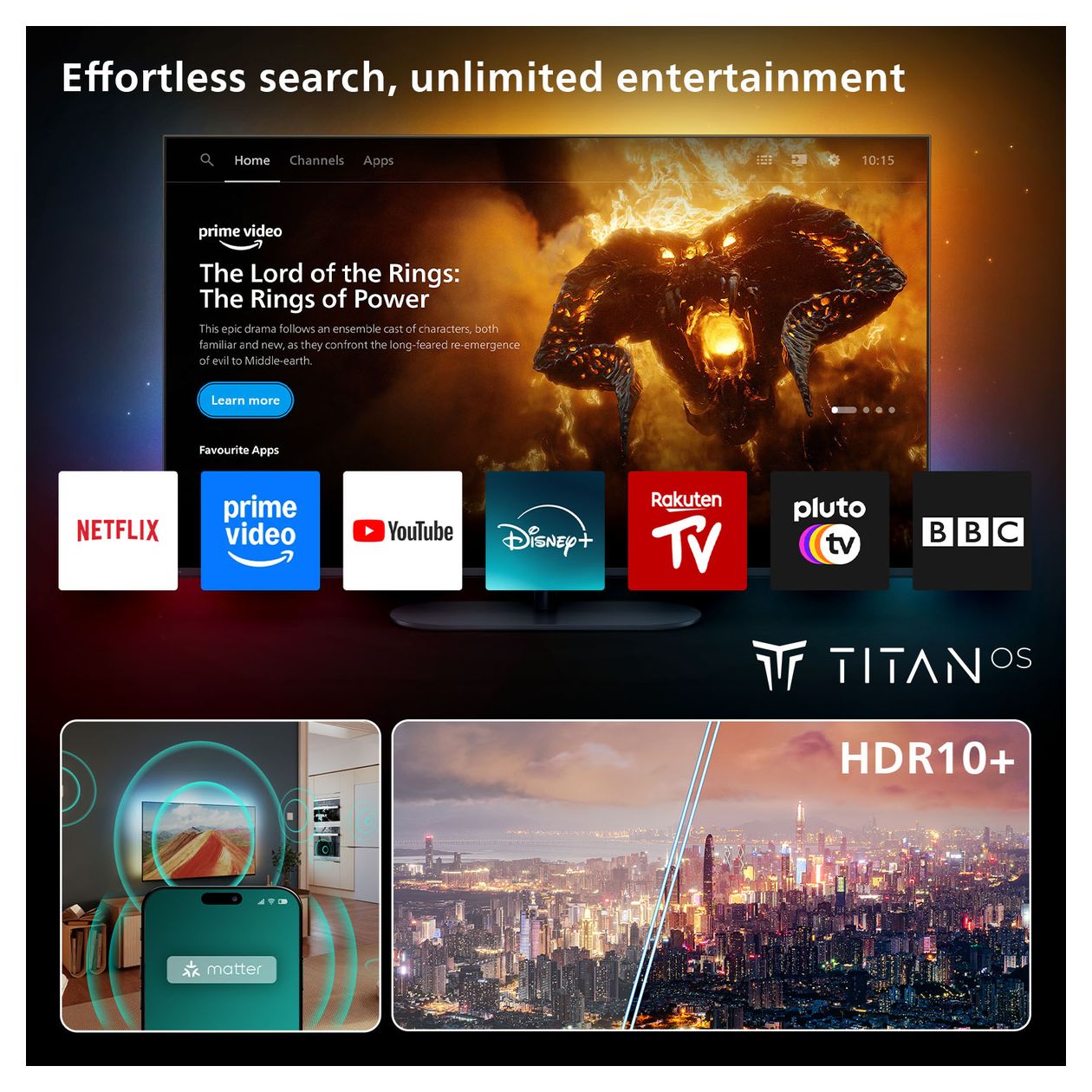 65PUS8500/12 QLED 165,1 cm (65 Zoll) Fernseher 4K Ultra HD IntelliSound VESA 400 x 300 mm 