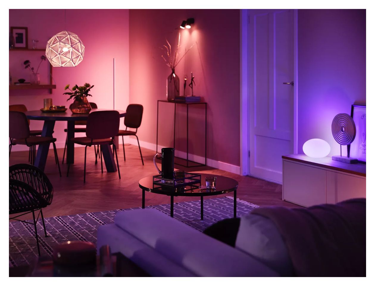 Hue White & Color Ambiance Starter Set 3x E27 + Bridge + 1 Dimmschalter LED Set für intelligente Beleuchtung  (Weiß) 