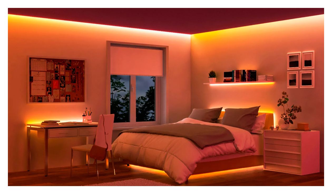 Smarter RGBIC-LED-Lightstrip, 2 x 5 m, Typ C, Connected by WiZ 