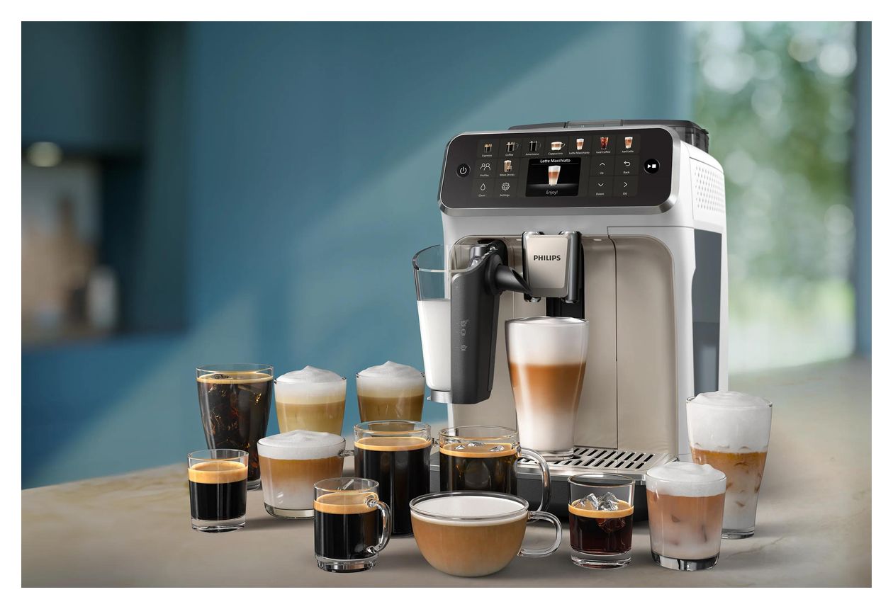 Series 5500 EP5543/90 LatteGo Kaffeevollautomat 15 bar 1,8 l 275 g  (Grau) 