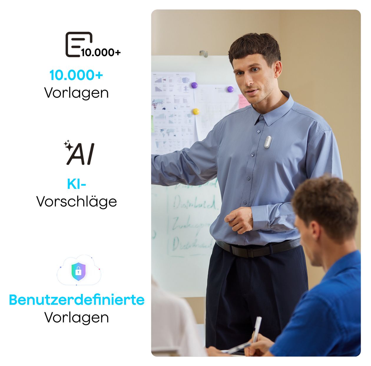 NotePin S Diktiergerät 64 GB  (Schwarz) 