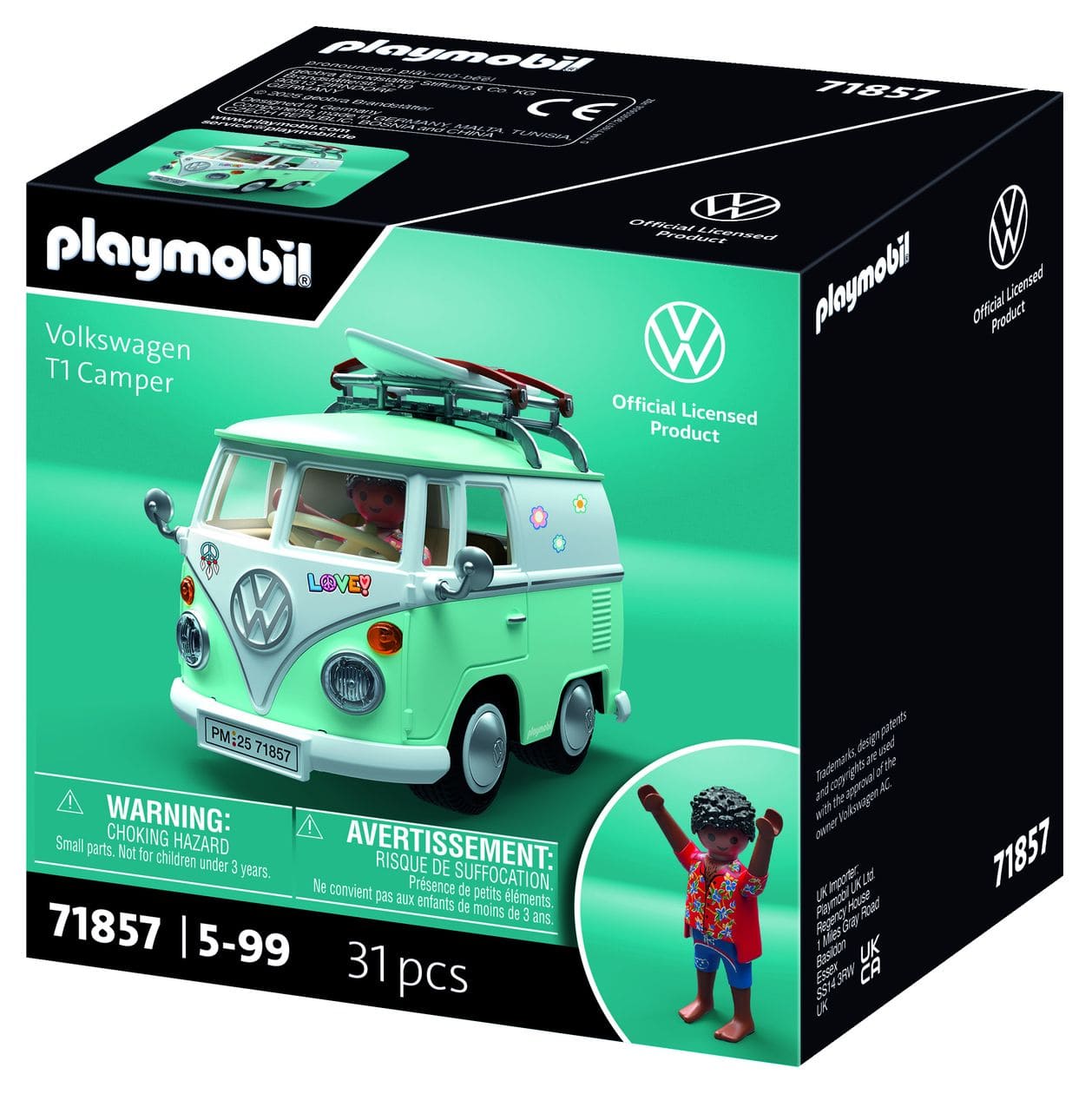 Collector Cars Volkswagen T1 Camper Spielset  (Mehrfarbig) 
