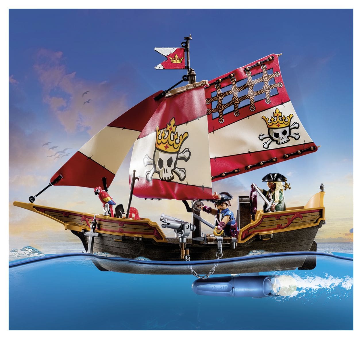 Pirates Kleines Piratenschiff Spielset 101 Teile  (Mehrfarbig) 