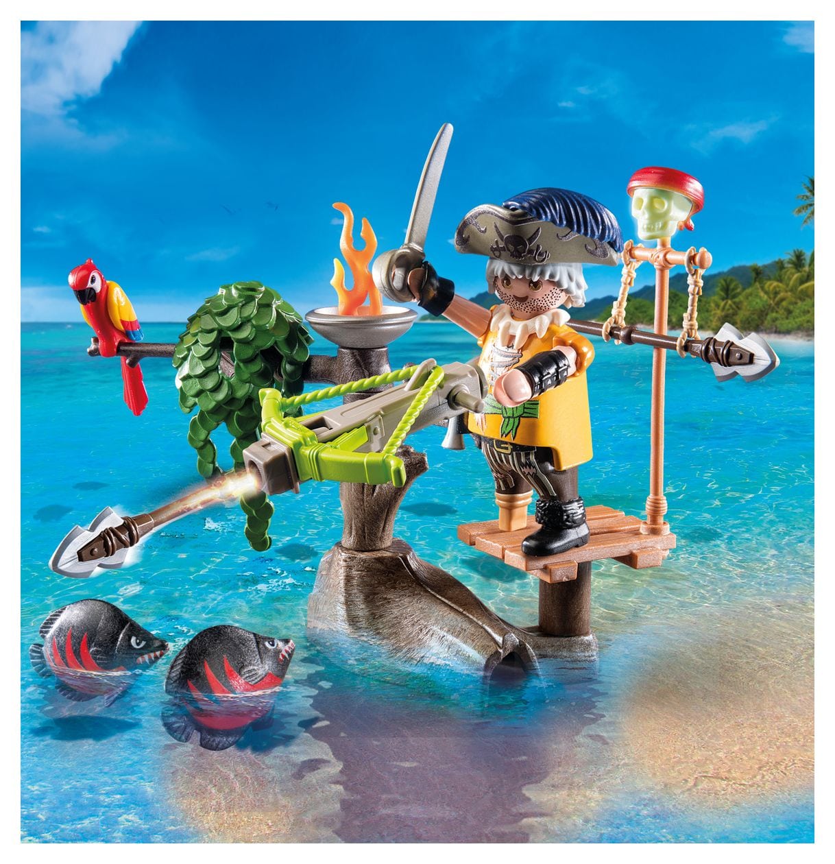 Pirates Pirat mit Balliste Spielset 31 Teile  (Mehrfarbig) 