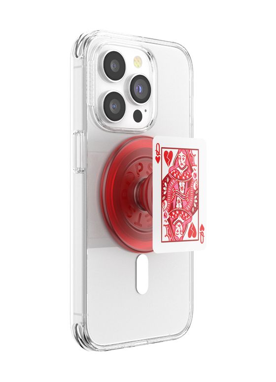 PopGrip Heartbreaker Queen Fingerring  (Rot, Weiß) 