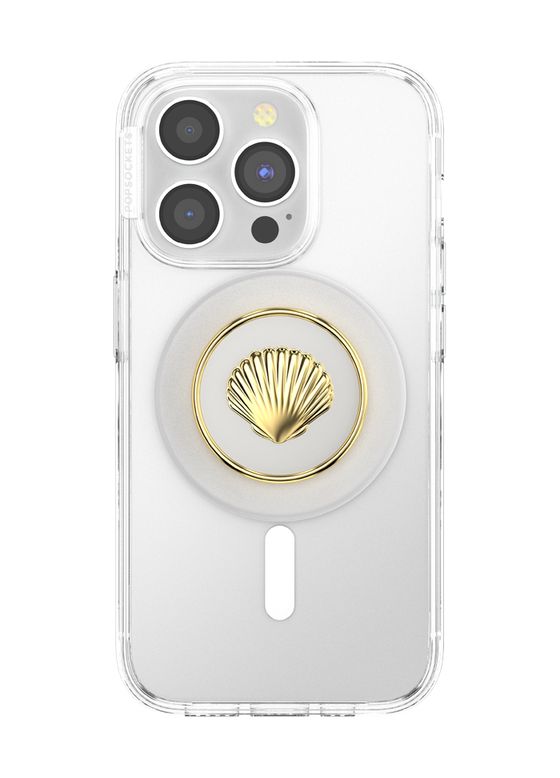 PopGrip MagSafe Venus White Enamel Fingerring für Apple iPhone 12+  (Gold, Weiß) 