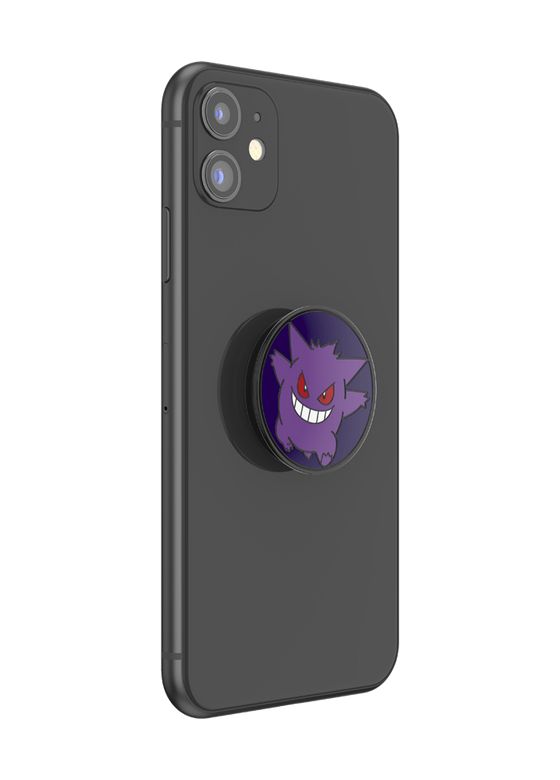 PopGrip  Pokémon - Enamel Glow-in-the-dark Gengar Fingerring für Universal  (Violett) 