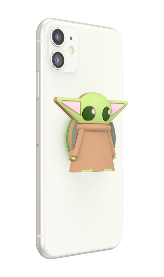 PopGrip Star Wars Mandalorian - PopOut Grogu Fingerring für Universal (Hellbraun, Hellgrün) 