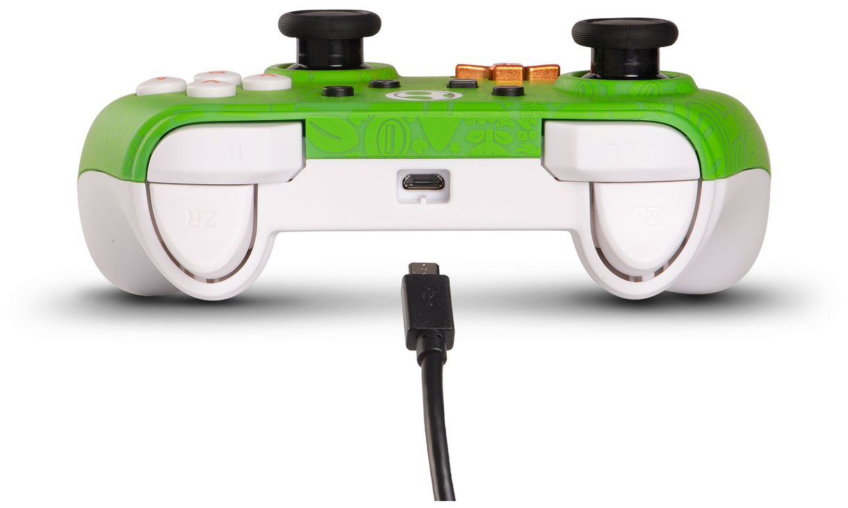Wired Controller Yoshi Analog / Digital Gamepad Nintendo Switch Kabelgebunden (Grün, Weiß) 