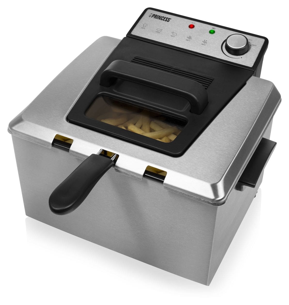 185000 Doppel Fritteuse 5 l 3270 W  (Schwarz, Edelstahl) 