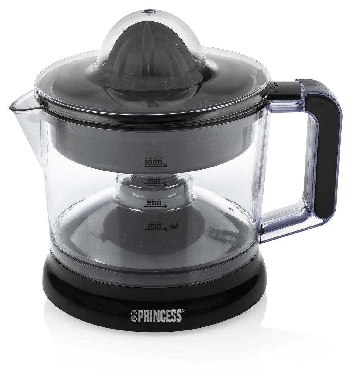 201004 Classic Zitruspresse 25 W (Schwarz, Transparent) 