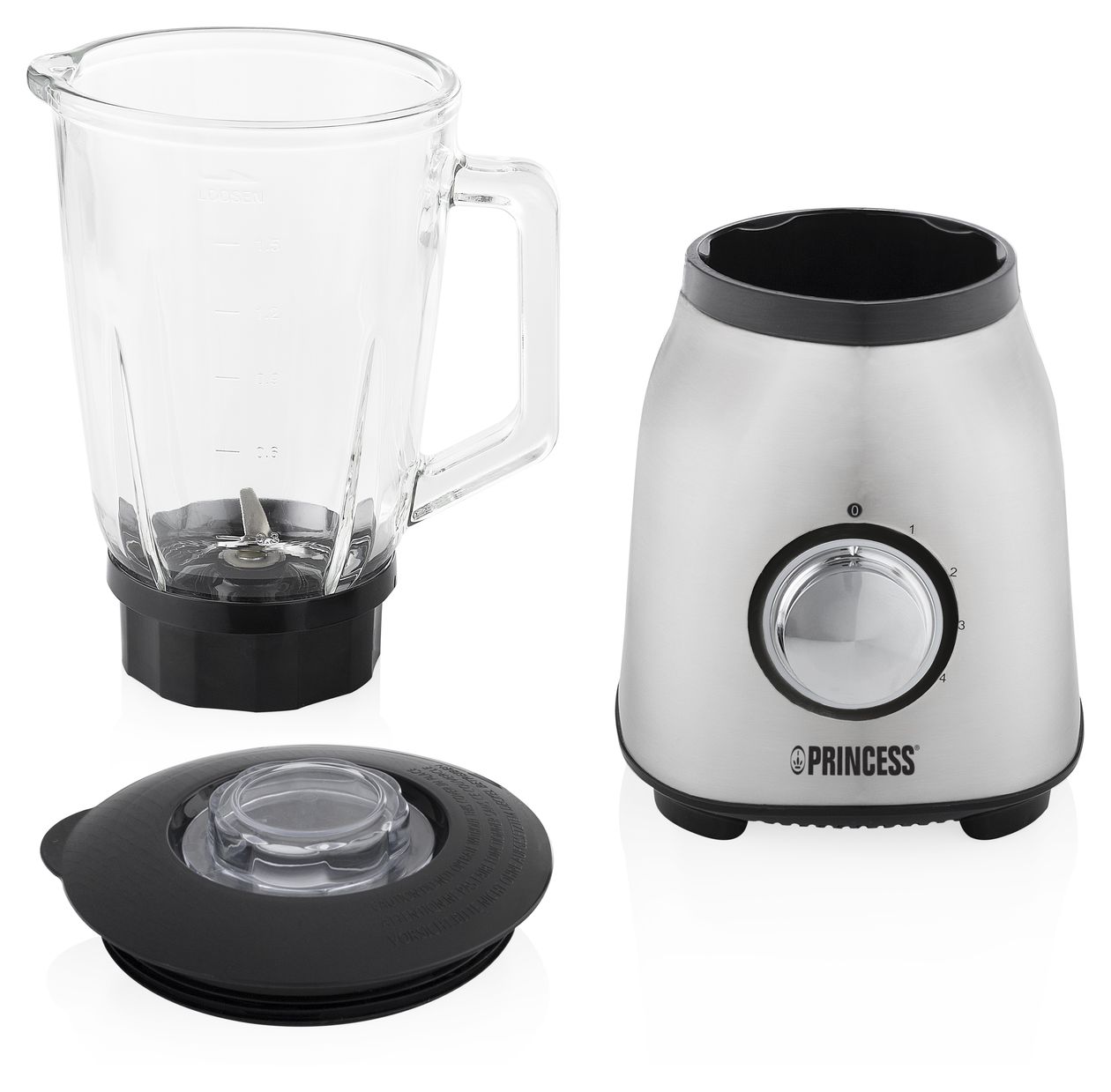 212091 1,5 l Standmixer 4 Geschwindigkeiten 1000 W  (Stahl) 