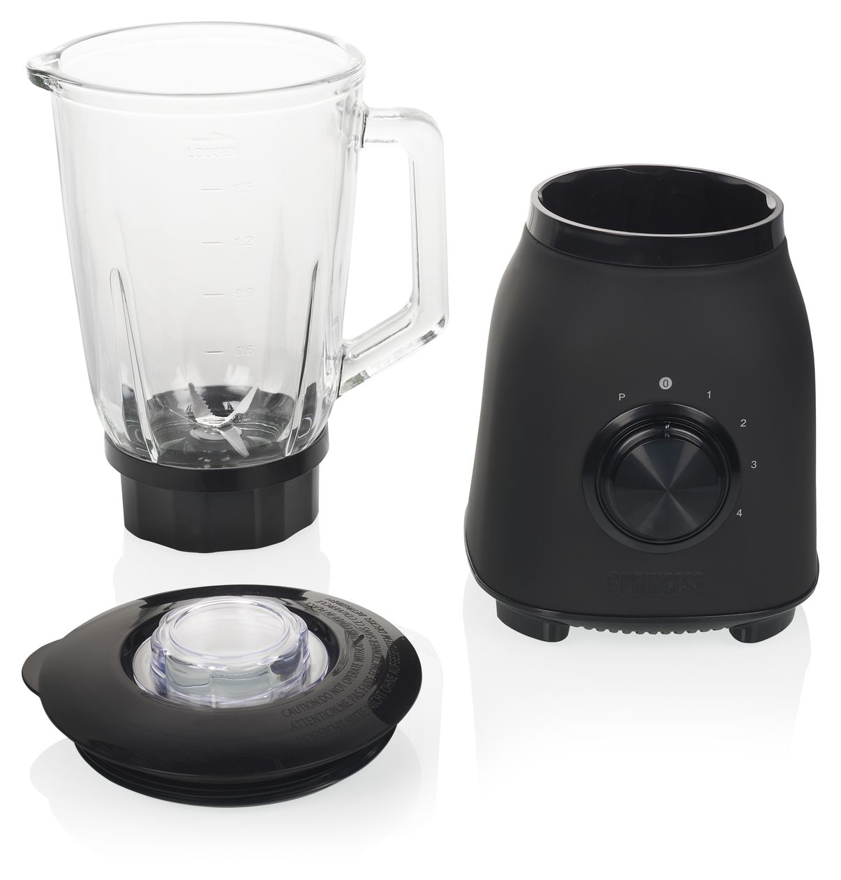 212092 1,5 l Standmixer 4 Geschwindigkeiten 1000 W  (Schwarz) 
