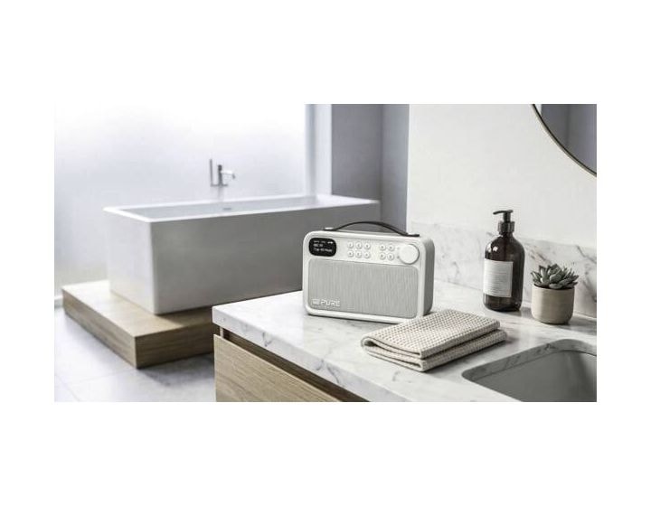 Bloom Bluetooth DAB, FM Radio Tragbar IPX5  (Weiß) 
