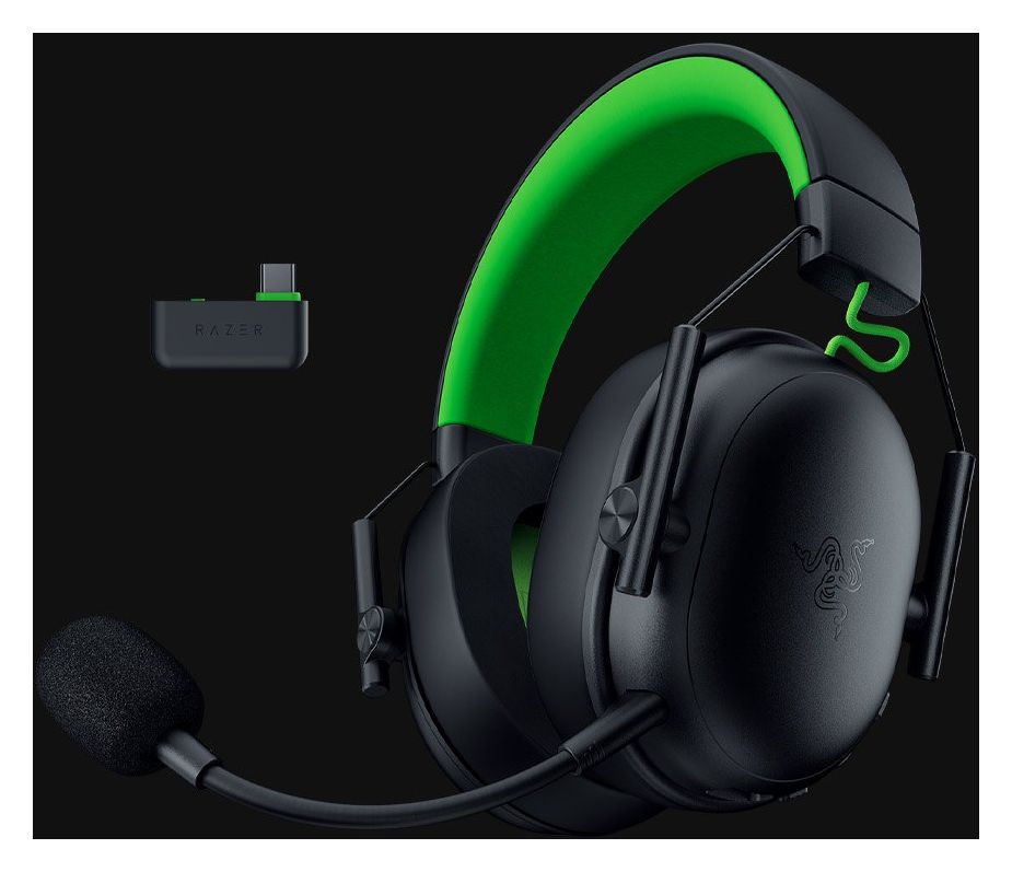 BlackShark V3 X HyperSpeed Over Ear Bluetooth Kopfhörer kabelgebunden&kabellos 70 h Laufzeit USB Typ-A  (Schwarz, Grün) 