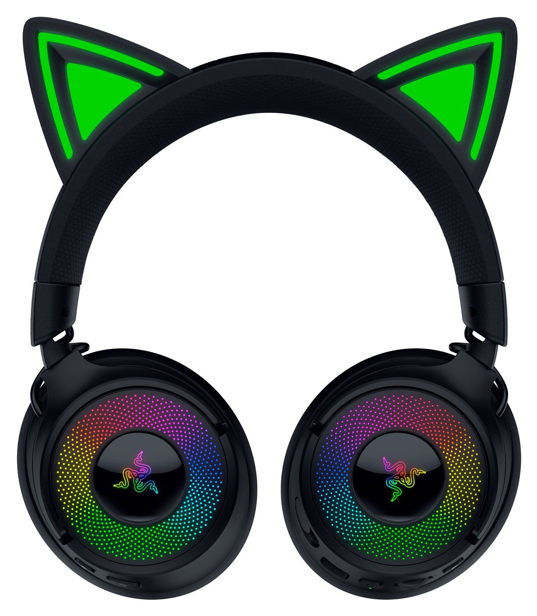 Kraken Kitty V3 Pro Over Ear Bluetooth Kopfhörer kabelgebunden&kabellos USB Typ-A  (Schwarz) 