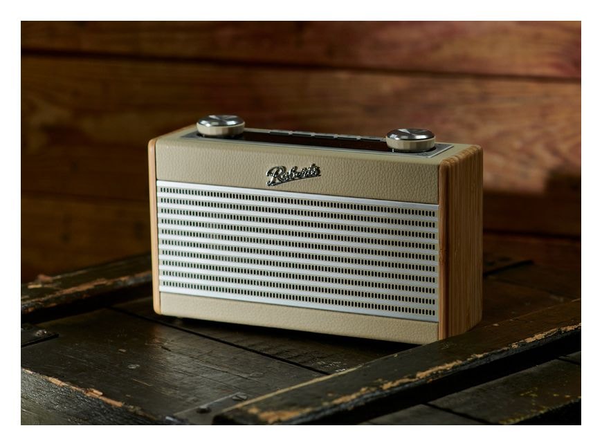 Rambler Uno Bluetooth DAB, DAB+, FM Radio Tragbar  (Bambus, Cremefarben) 