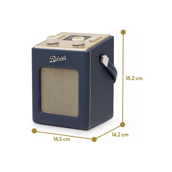 Revival Mini 2 Bluetooth DAB, DAB+, FM Radio Tragbar  (Navy) 