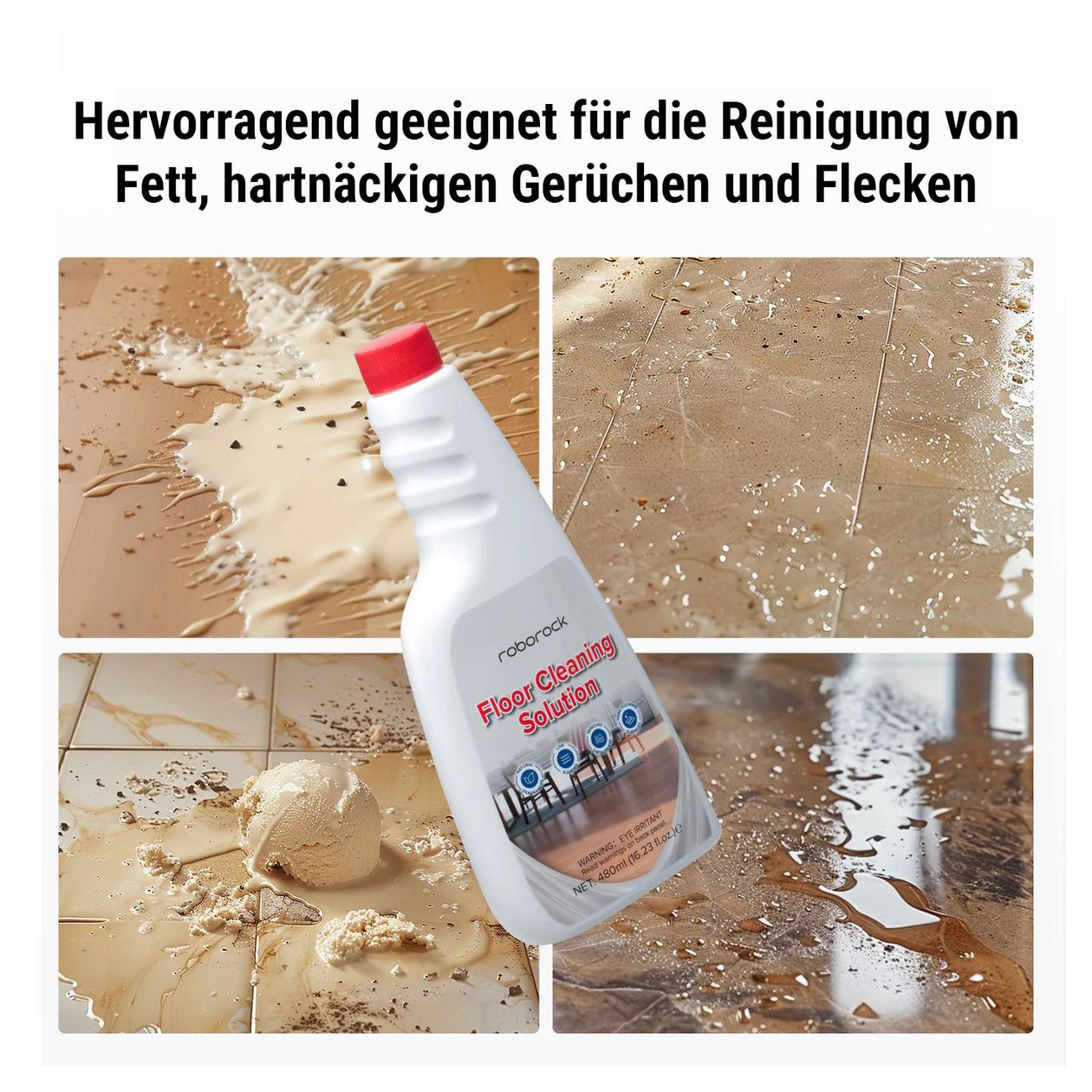 8.02.0492 Bodenreinigungslösung 2 Stück  (Weiß) 