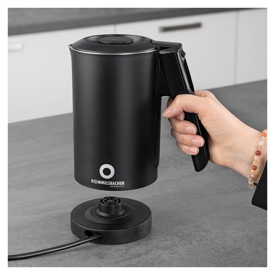 WK1000 0,6 l Wasserkocher 1000 W  (Schwarz) 