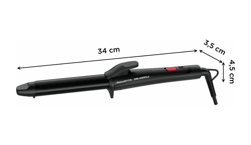 CF321L x Karl Lagerfeld Curls Forever Lockenstab 47 W  (Schwarz, Rot) 