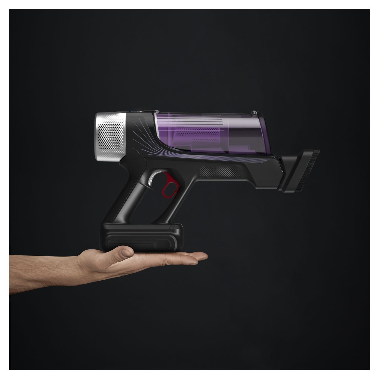 RH2037 X-Force Flex 9.60 Handstaubsauger Beutellos bis 45 min Laufzeit 18 V  (Schwarz, Violett) 