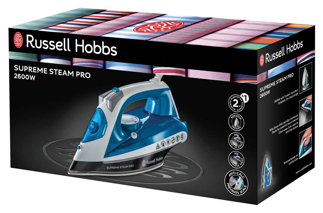 23971-56 Supreme Steam Pro 2600 W Dampfbügelstation 40 g/min  (Blau, Weiß) 