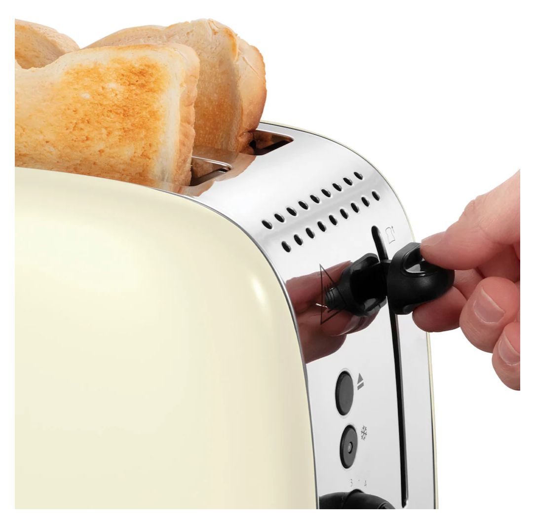26551-56 Colours Plus 2S Toaster 1600 W 2 Scheibe(n) 6 Stufen  (Cremefarben, Silber) 