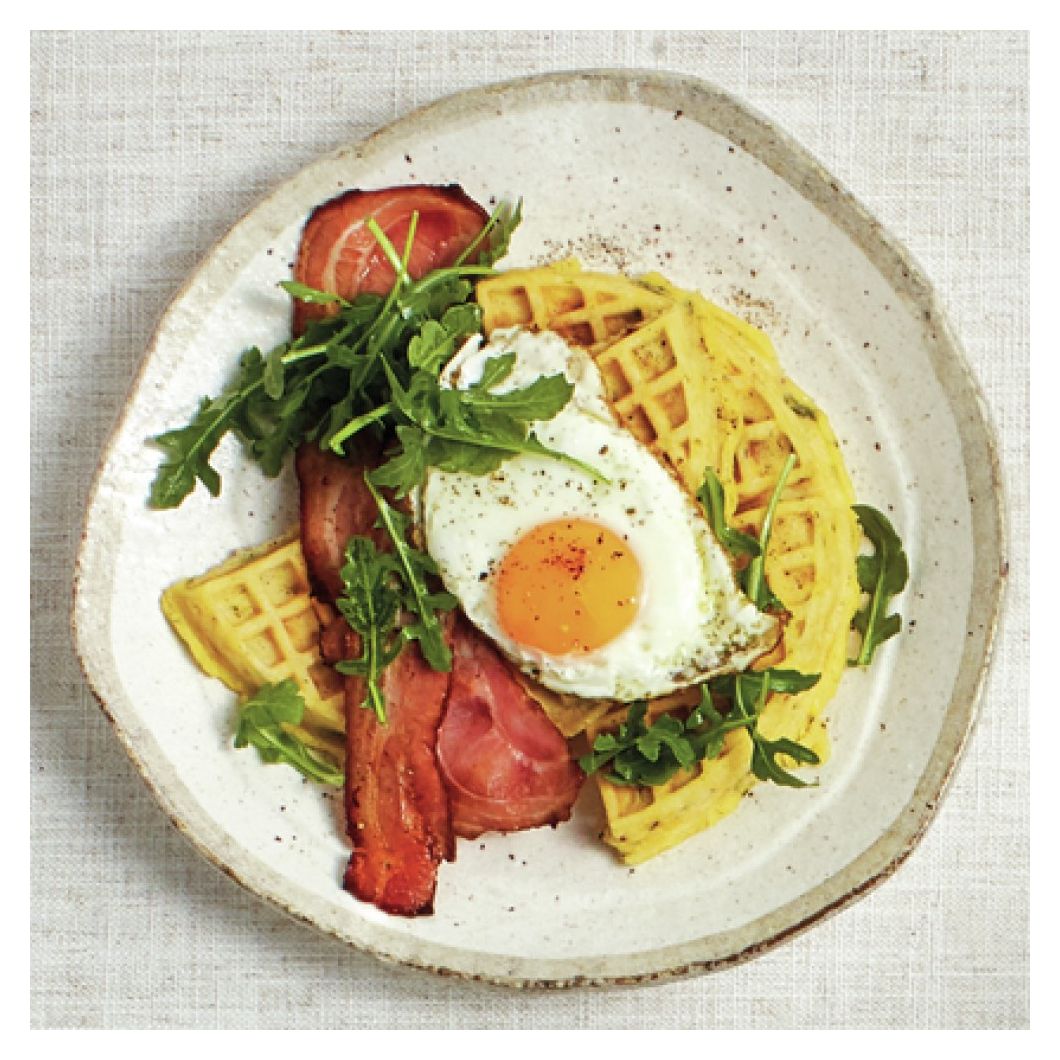 the No-mess Waffle Waffeleisen dreieckig für 4 Waffel(n) 