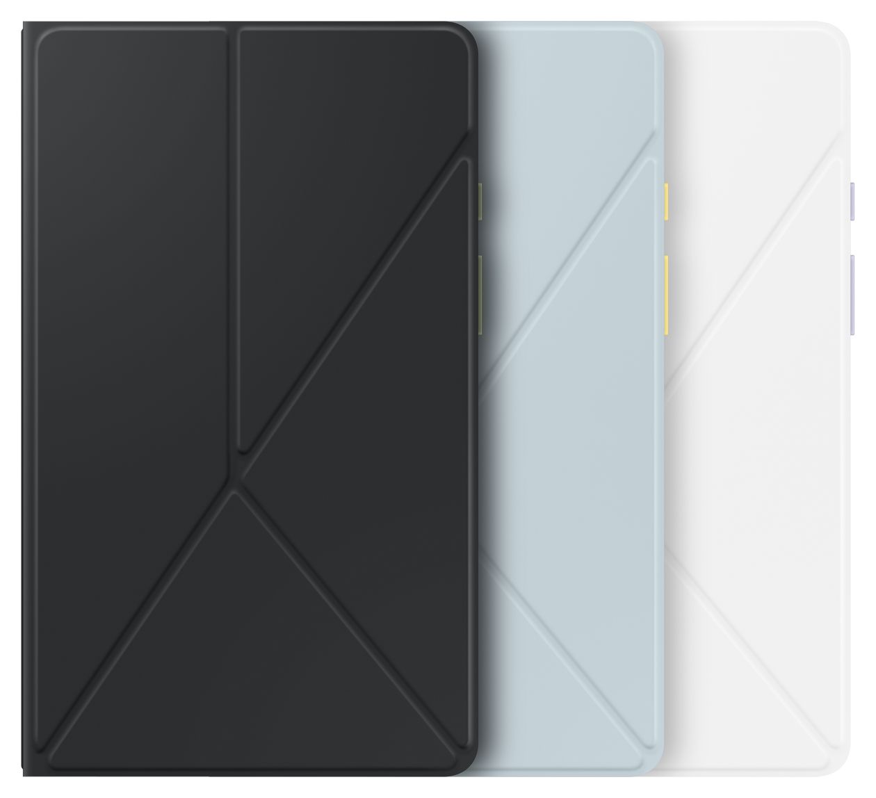 Book Cover Folio für Samsung Galaxy Tab A9 bis 22,1 cm (8.7") Stoßfest, Kratzresistent (Schwarz) 